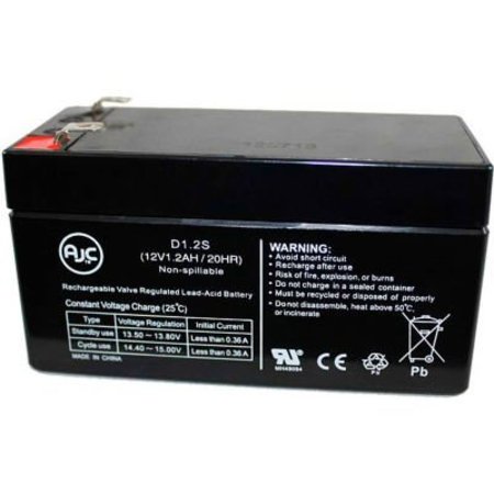 BATTERY CLERK AJC®  Parasystems PS-1212 12V 1.2Ah Sealed Lead Acid Battery PARA SYSTEMS-PS-1212